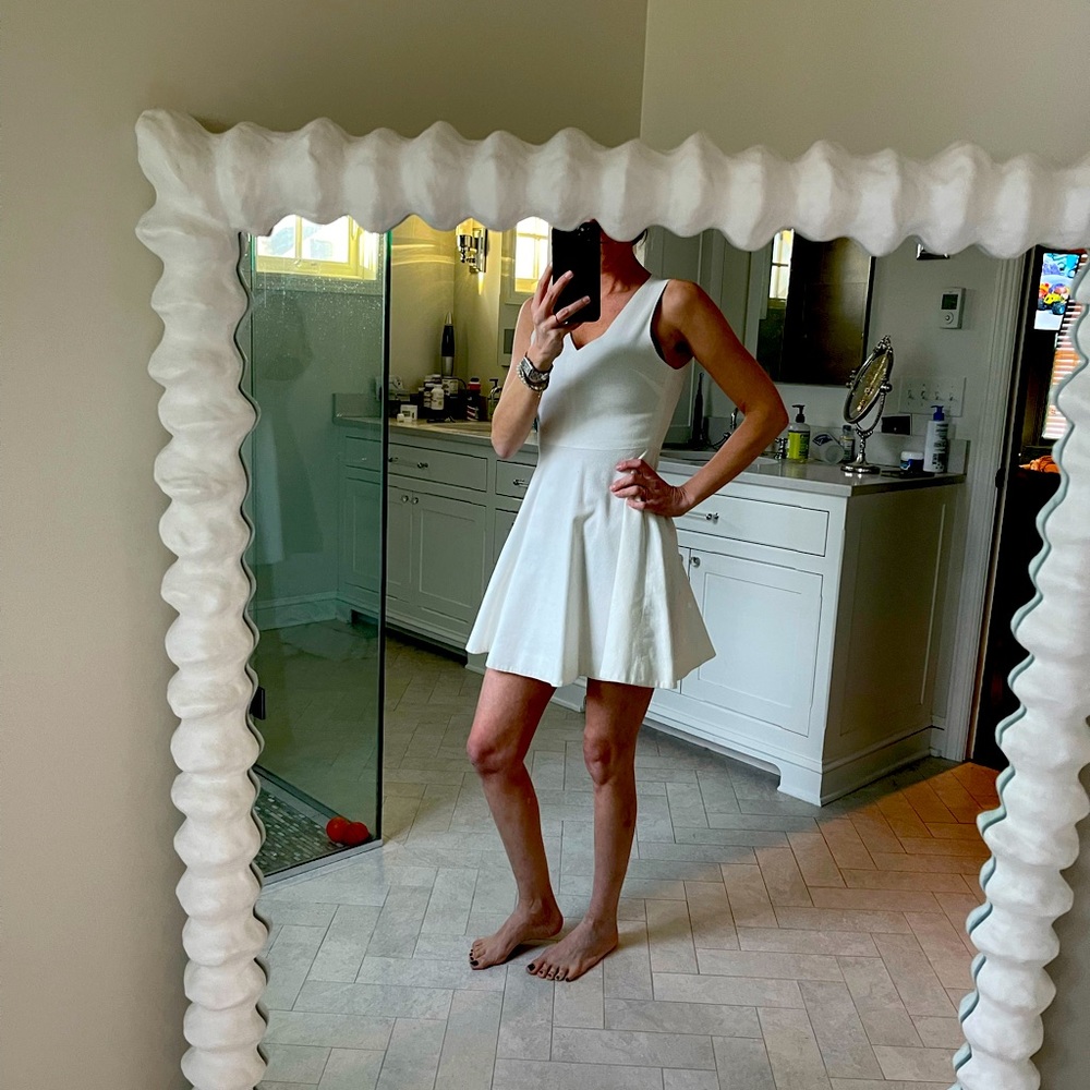 Joie white poplin dress